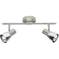 Brilliant Tube spot Lava | spot de plafond intemporel | métal | chrome | orientable | 2x E14 max. 28 W
