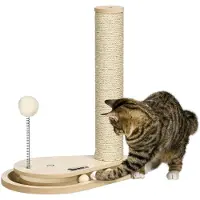 PawHut Arbre à chat , 40 cm, avec poteau à griffer