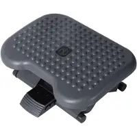 Aosom HOMdotCOM Repose-pieds réglable en hauteur noir