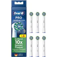 Oral-B Pro Cross Action Electric Brush Replacement 6 Units Clair