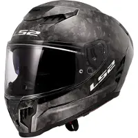 LS2 FF807 Dragon Carbon Forged, casque intégral ,Noir ,XL