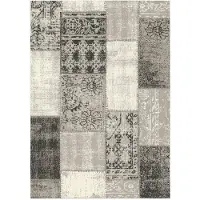 Floordirekt Indoor & Outdoor Tapis Coton facile d'entretien & résistant Gris 80x150 cm