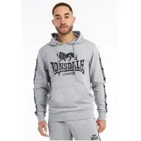 Lonsdale Sweat-shirt 'Scousburgh' gris chiné / noir