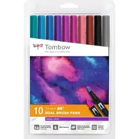 Tombow Stylo pinceau double ABT base d'eau ABT-10C-3 10 couleurs Galaxy