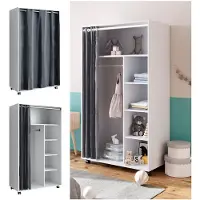 Vicco Armoire Doros Blanc 100x168cm avec roulettes, Model 40633