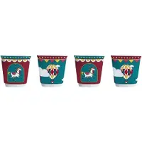 Bialetti Set Winter Wonderland Espressotassen, Tasse, Turquoise, Bleu
