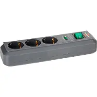 Brennenstuhl 1158820315 eco-line barre multiprise avec 3 prises, protection anti-surtension et câble h05vv-f 3g1,5 anthracite 13