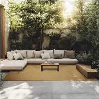 TecTake Tapis tressé - Tapis aspect jute pour l'intérieur et l'extérieur - Style Boho - Fibres synthétiques robustes, faciles d'entretien et conservant leur forme - Tapis vintage - Dimensions div. -