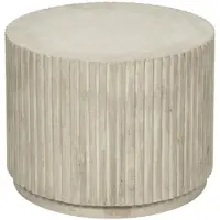 Broste Copenhagen Rillo podium Ø56x42cm beige antique