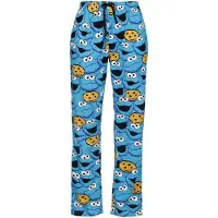Sesame Street Bas de pyjama de - Cookie Monster - Tête - S - 3XL - pour Femme - bleu - Taille M