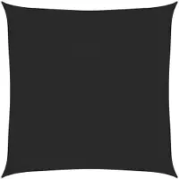 vidaXL Voile d'ombrage 160 g/m² Noir 2x2 m PEHD