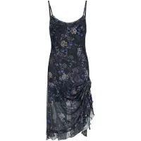 Jawbreaker Robe mi-longue de - Purple Night Crows Mesh Midi Dress - XS - 3XL - pour Femme - multicolore - Taille M