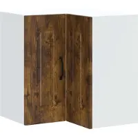 vidaXL Armoire murale d'angle de cuisine Kalmar chêne fumé