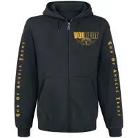 Volbeat Sweat-shirt zippé à capuche de - God Of Angels Trust - S - 4XL - pour Homme - noir - Taille S