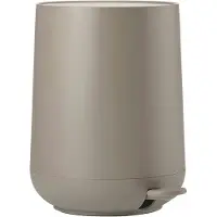 Zone Denmark Seau à cosmétiques 5L Seau de bain Seau à pédale Poubelle à pédale taupe
