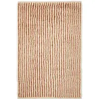 Ferm Living Kami Knotted Rug Off-white|Red Brown | 120 x 180