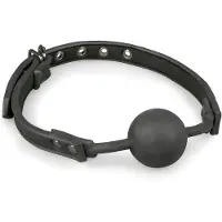 EasyToys - bâillon boule en silicone (noir)