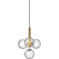 Nuura Miira 4 Suspension Brass|Optic Clear