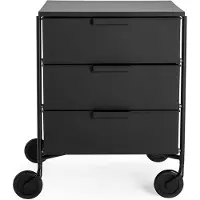 Kartell Mobil Mat Conteneur 3 containers | Mat Black