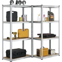 Juskys 2 pièces Rayonnage pour entrepôts / Rayonnage de stockage - Easy - 160 x 80 x 40 cm