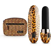 Huismerk Asha - vibromasseur discret léopard noir