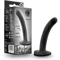 Temptasia Twist Small - gode torsadé avec ventouse (noir)
