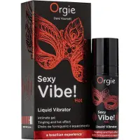 Orgie Sexy Vibe HOT - Vibro liquide fraise chauffant (15ml)