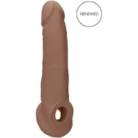 Realrock - gaine pénis 21,5cm - couleur foncée réaliste