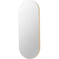 Broste Copenhagen Miroir ovale Alva - chêne / verre