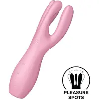 Satisfyer Threesome 3 - vibromasseur clitoridien rechargeable - rose