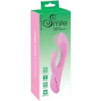 Sweet Smile SMILE Nodding - Vibromasseur à tête mobile avec stimulateur pour clitoris (rose)