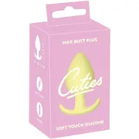 Cuties Plug anal Mini en silicone - butt plug (jaune, 3,1 cm)