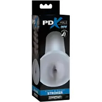 PDX Pump & Dump - masturbateur vagin/anal réaliste (faux anus, transparent)