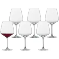 Schott zwiesel Schott 6 Stück Burgunder Rotweinglas Taste tritan· kristall, Hergestellt in EU· spülmaschinenfest· tritan protect· Rotweinglas, 115673