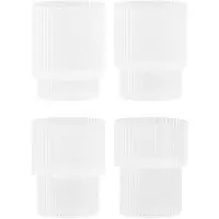 Ferm Living Ripple Verres Set de 4 Frosted
