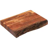 Zassenhaus Bloc de hachage en acacia, pièce unique 41x30x5 cm, Planche à découper, Marron