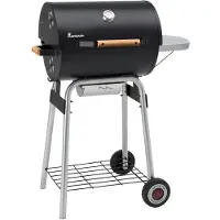 DS Produkte Barbecue au charbon de bois Black Taurus 440 - Conception robuste - Grande surface de cuisson