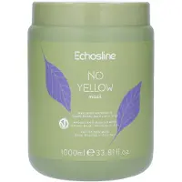 Echos Line Masque capillaire No Yellow pour cheveux blonds, 1 000 ml