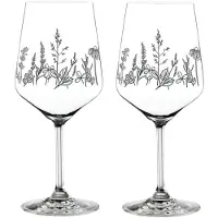 Nachtmann Tattoo Verre à vin/à eau Black 630 ml Set de 2 pièces