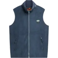 Superdry pour homme. M5012158A Gilet doublé en polaire Active blue (S), Bleu, Casuel, Polister recyclé, Durable