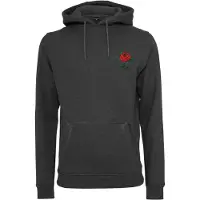 Mister tee Sweat-shirt 'Rose' anthracite / vert / rouge vif