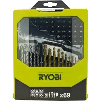 Ryobi Coffret 69 accessoires mixtes pour perçage et vissage RAK69MIX