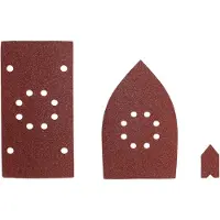 Ryobi - Assortiment de 30 abrasifs pour ponceuses EMS180RV / RMS180 / RMS170 (10 feuilles 1/3 + 10 triangles + 10 doigts) - SMS30A
