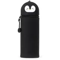 Legami Étui à crayons 2-en-1 en silicone - KAWAII - PENGUIN