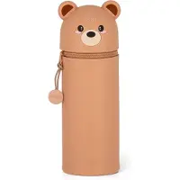 Legami 2IN-1 trousse à crayons en silicone - KAWAII - TEDDY BEAR