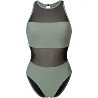 Arena Maillot de bain 'MESH PANEL VENT BACK' jade / noir