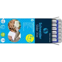 Schneider Schreibgeräte 5 + 1 GRATUIT : 5 stylos à bille Slider Xite blanc encre bleue + GRATUIT 1 pc. (6x)