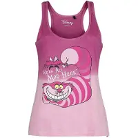 Alice im Wunderland Top Disney de - Le Chat Du Cheshire - We're All Mad Here - L - pour Femme - rose clair - Taille L