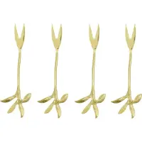 House Doctor Kitchen utensils, HDServe, Fork, Antique gold