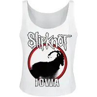 Slipknot Débardeur de - Iowa Goat Silhouette - S - XXL - pour Femme - blanc - Taille M
